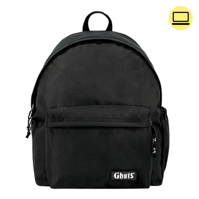 Mochila Ghuts My Ghuts PC Black 19L | Mochila Escolar para Portátil, Escola, Universidade e Trabalho