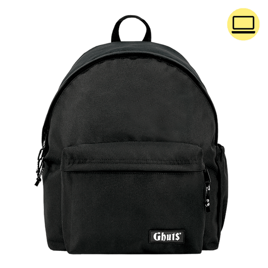 Mochila Ghuts My Ghuts PC Black 19L | Mochila Escolar para Portátil, Escola, Universidade e Trabalho