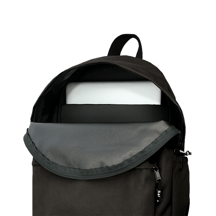 Mochila Ghuts My Ghuts PC Black 19L | Mochila Escolar para Portátil, Escola, Universidade e Trabalho