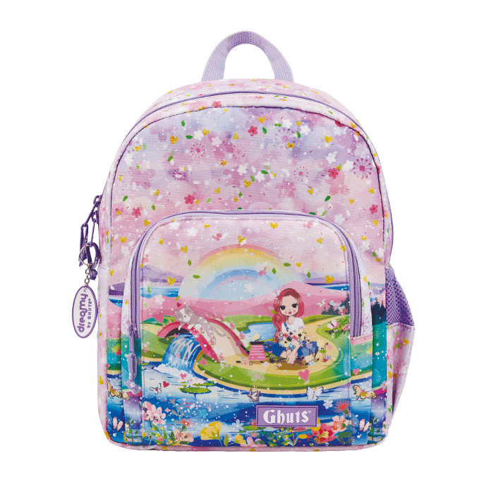 Mochila Escolar Primária Ghuts Prince Garden Girl 16L | Mochila Ergonómica 1.º Ciclo