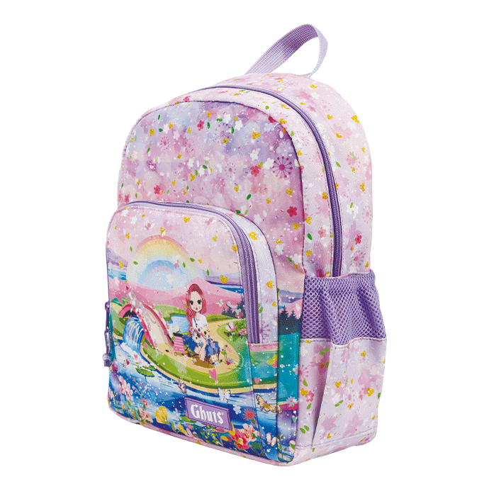 Mochila Escolar Primária Ghuts Prince Garden Girl 16L | Mochila Ergonómica 1.º Ciclo