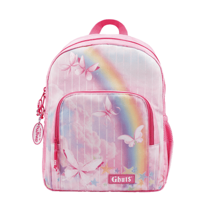 Mochila Escolar Primária Ghuts Prince Pink Rain 16L | Mochila Ergonómica para o 1.º Ciclo
