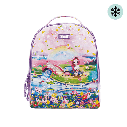 Lancheira Térmica Infantil Ghuts Garden Girl 9L | Mochila Térmica para Creche, Jardim de Infância e Escola