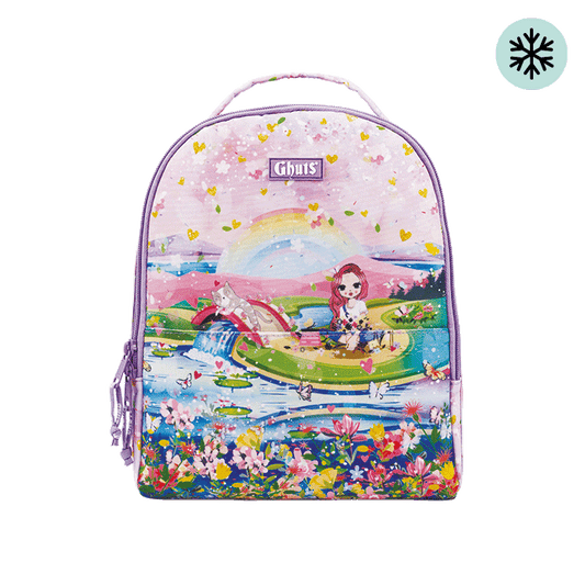 Lancheira Térmica Infantil Ghuts Garden Girl 9L | Mochila Térmica para Creche, Jardim de Infância e Escola