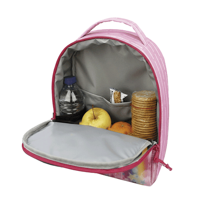 Lancheira Térmica Infantil Ghuts Pink Rain 9L | Mochila Térmica para Creche, Jardim de Infância e Escola