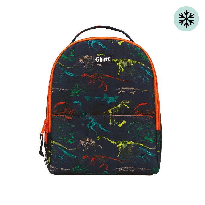 Lancheira Térmica Infantil Ghuts Dino Crew 9L | Mochila Térmica para Creche, Jardim de Infância e Escola
