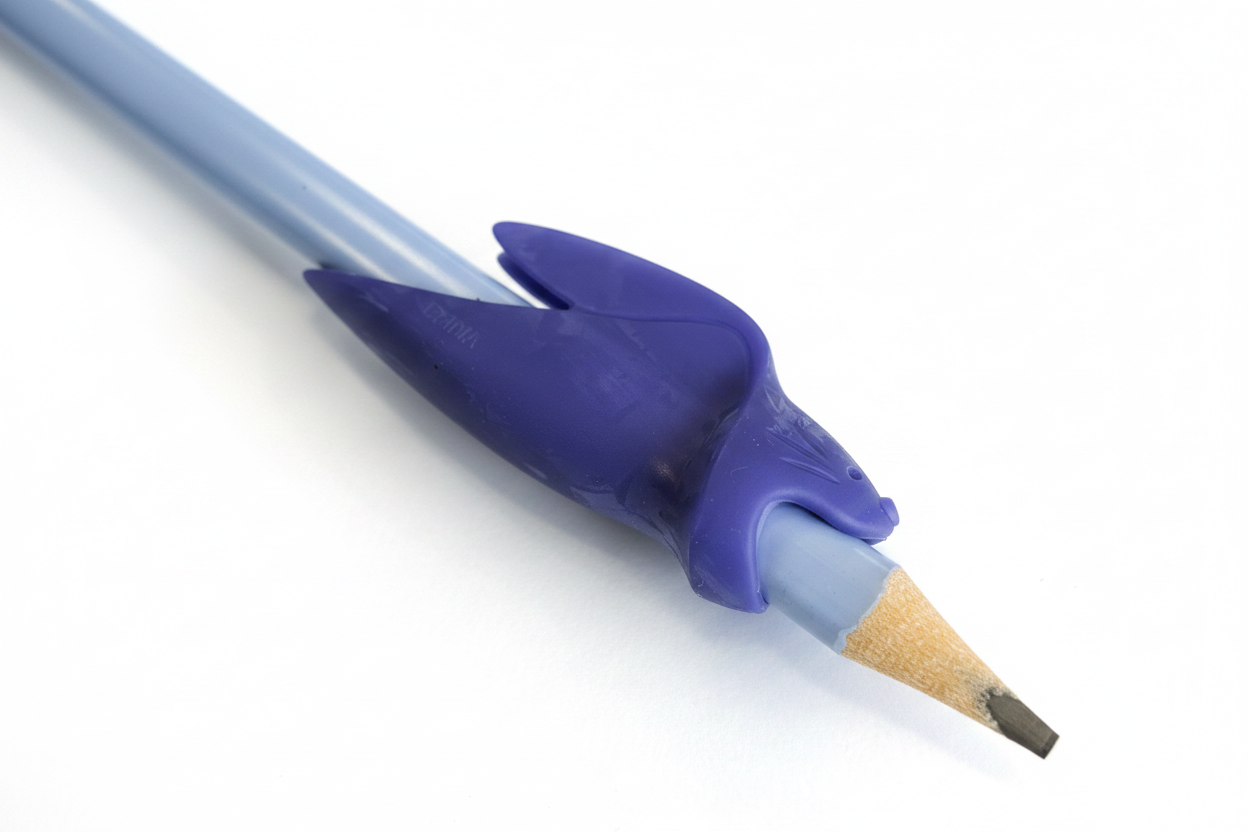 Lápis azul claro pega tubarão azul