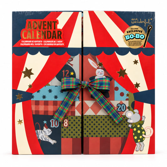 Mr. Wonderful calendário do Advento Circus em formato tenda de circo, vista principal