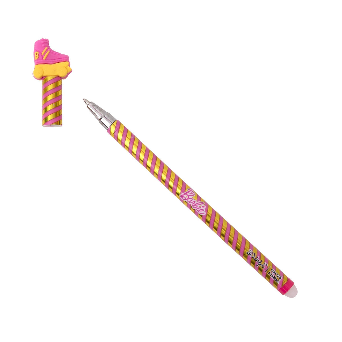 Caneta Bo-Bo Barbie Skate (patins) Mr. Wonderful — vista lateral