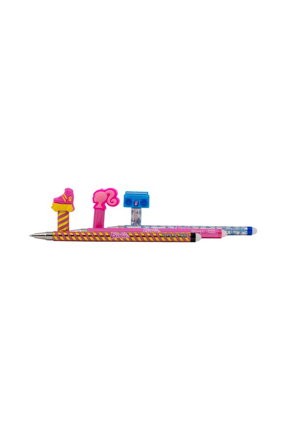 Mr. Wonderful Barbie – conjunto de 3 canetas apagáveis Bo-Bo Rádio, Skate e Perfil – vista real 3