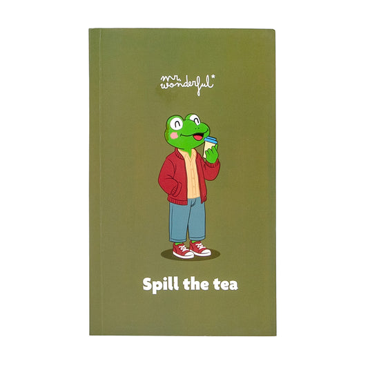 Caderno Spill the Tea da Mr. Wonderful, fotografia 1