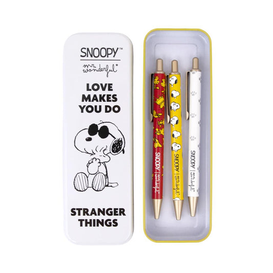 Conjunto de escrita Snoopy Love Makes You Do da Mr. Wonderful, fotografia 1