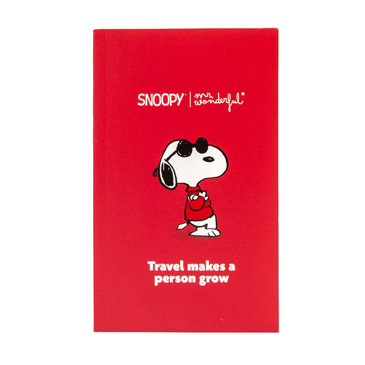 Caderno Snoopy Travel Makes a Person Grow da Mr. Wonderful, fotografia 1