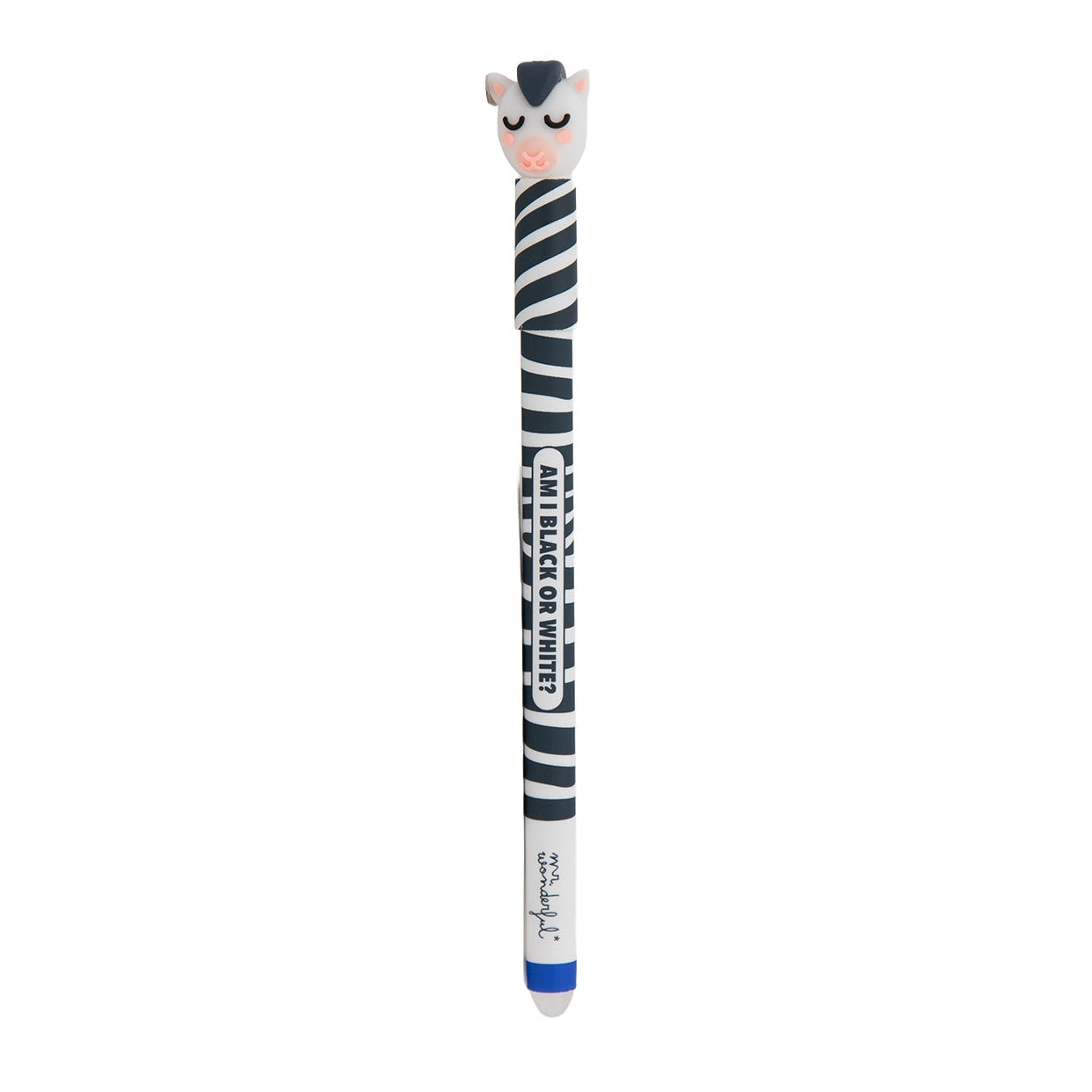 Caneta de apagar Bo-Bo Zebra - Am I black or white?