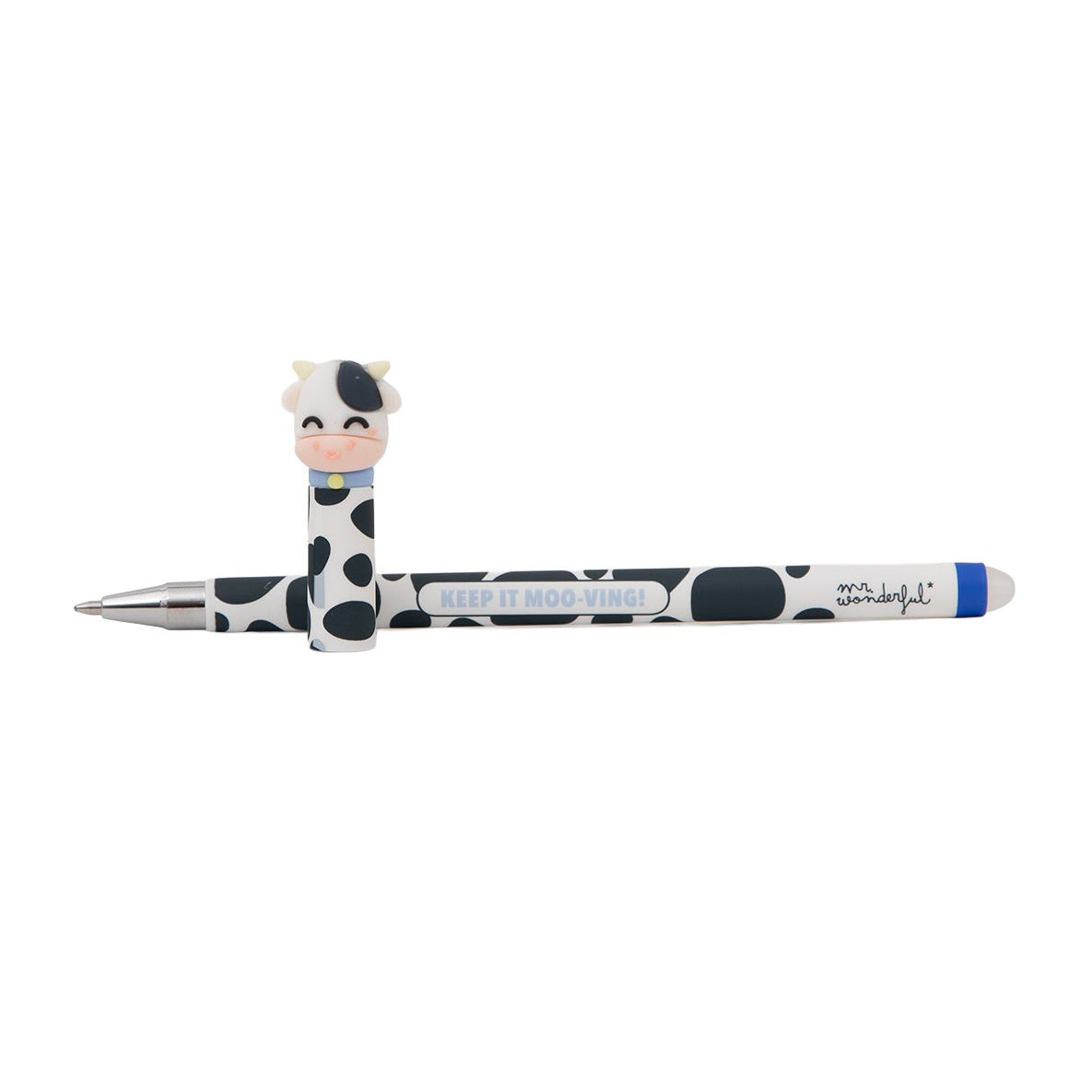 Caneta de apagar Bo-Bo Vaca - Keep it moo-ving!