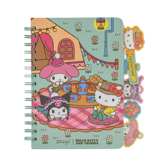 Caderno A5 com Separadores Hello Kitty & Friends - Camping — Mr. Wonderful