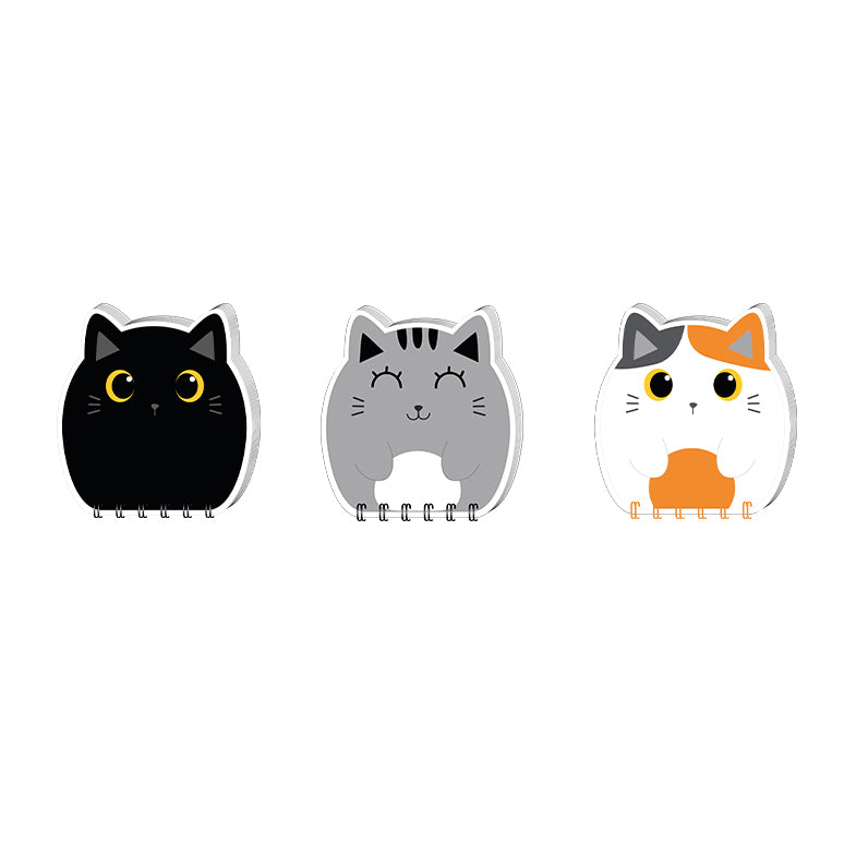 Mini Bloco de Notas Gato Cinzento itotal