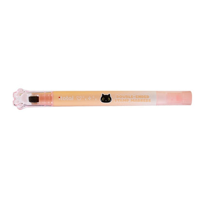 Sublinhador com Carimbo e Glitter Laranja itotal