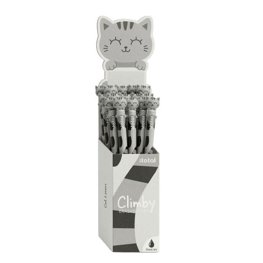 Caneta Apagável iTotal Climby Gato Cinza