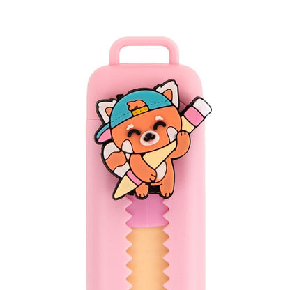 Borracha Panda Vermelho Mr. Wonderful | Borracha Escolar Divertida para Lápis e Material Escolar