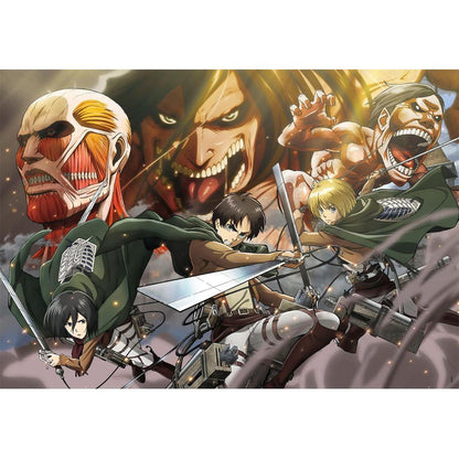 Clementoni - Puzzle Attack on Titans edição especial 500 peças