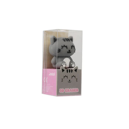 Borracha 3D Gato Cinzento itotal